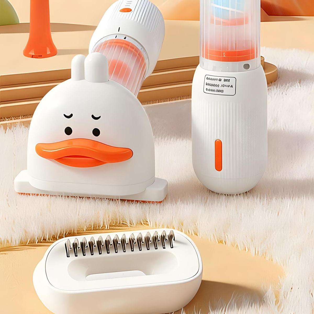 4-in-1 Electric Pet Hair Removal Brush for Cats & Dogs - product photo 4