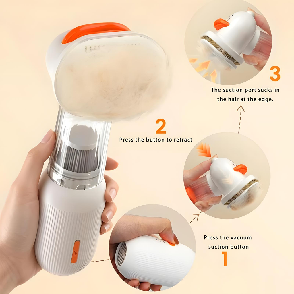 4-in-1 Electric Pet Hair Removal Brush for Cats & Dogs - product photo 6